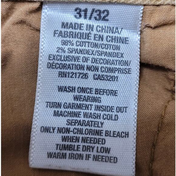 American Eagle Mens Khaki Pants 29x32 Original Straight Fit 100% Cotton Tan - Picture 4 of 7